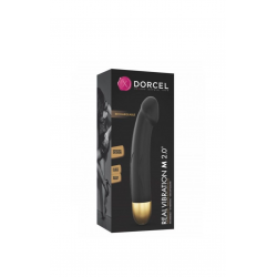 Вибратор Dorcel Real Vibration M Gold 2.0, цвет: черный