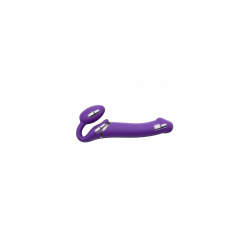 Безремневой страпон с вибрацией Strap-On-Me Vibrating Violet M,L,XL, цвет: фиолетовый 