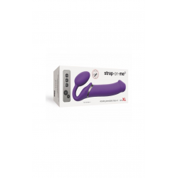 Безремневой страпон с вибрацией Strap-On-Me Vibrating Violet M,L,XL, цвет: фиолетовый 