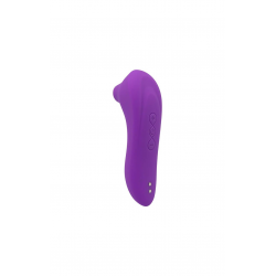 Недорогой вакуумный стимулятор Alive Cherry Quiver, цвет: фиолетовый