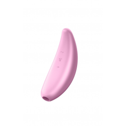 Вакуумный клиторальный стимулятор Satisfyer Curvy 3+, цвет: розовый