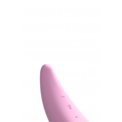 Вакуумный клиторальный стимулятор Satisfyer Curvy 3+, цвет: розовый