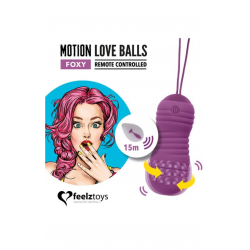 Вагинальные шарики с жемчужным массажем FeelzToys Motion Love Balls Foxy