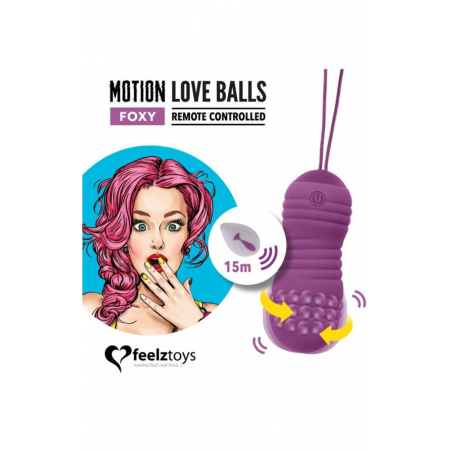 Вагинальные шарики с жемчужным массажем FeelzToys Motion Love Balls Foxy