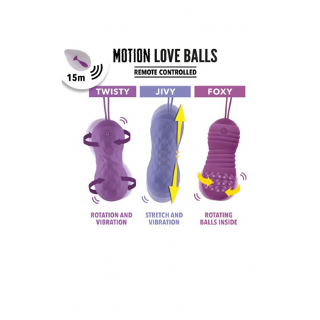 Вагинальные шарики с жемчужным массажем FeelzToys Motion Love Balls Foxy