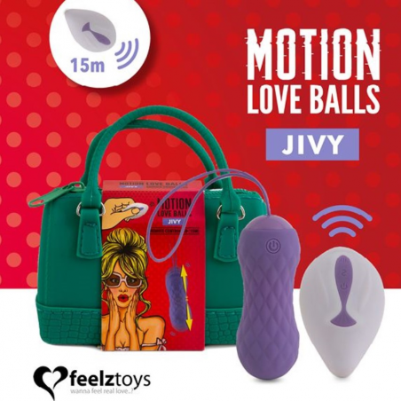 Вагинальные шарики с массажем и вибрацией FeelzToys Motion Love Balls Jivy