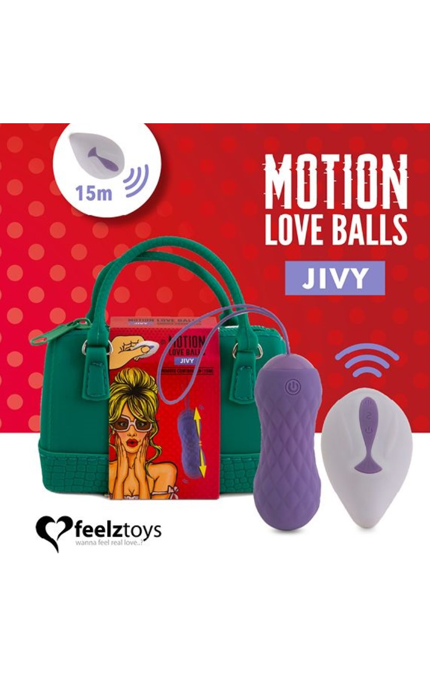 Вагинальные шарики с массажем и вибрацией FeelzToys Motion Love Balls Jivy