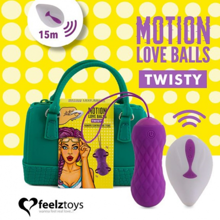 Вагинальные шарики с массажем и вибрацией FeelzToys Motion Love Balls Twisty