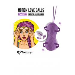 Вагинальные шарики с массажем и вибрацией FeelzToys Motion Love Balls Twisty