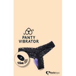 Вибратор в трусики FeelzToys Panty Vibrator Purple, цвет: лиловый