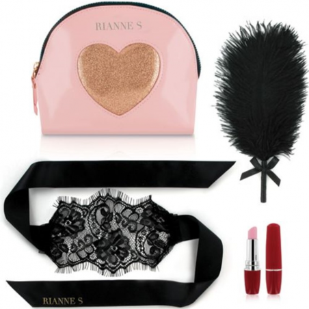 Романтический набор аксессуаров Rianne S: Kit d'Amour  Black, цвет: черно-розовый