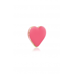 Вибратор-сердечко Rianne S: Heart Vibe Coral, цвет: нежно-розовый