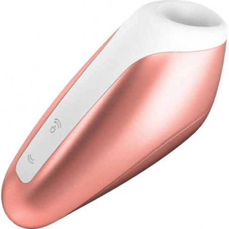 Миниатюрный вакуумный стимулятор Satisfyer Love Breeze Copper, цвет: розовый