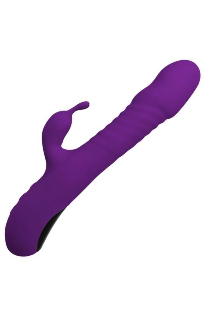 Вибратор кролик с подогревом и ротацией Alive RoMAX Purple, цвет: фиолетовый