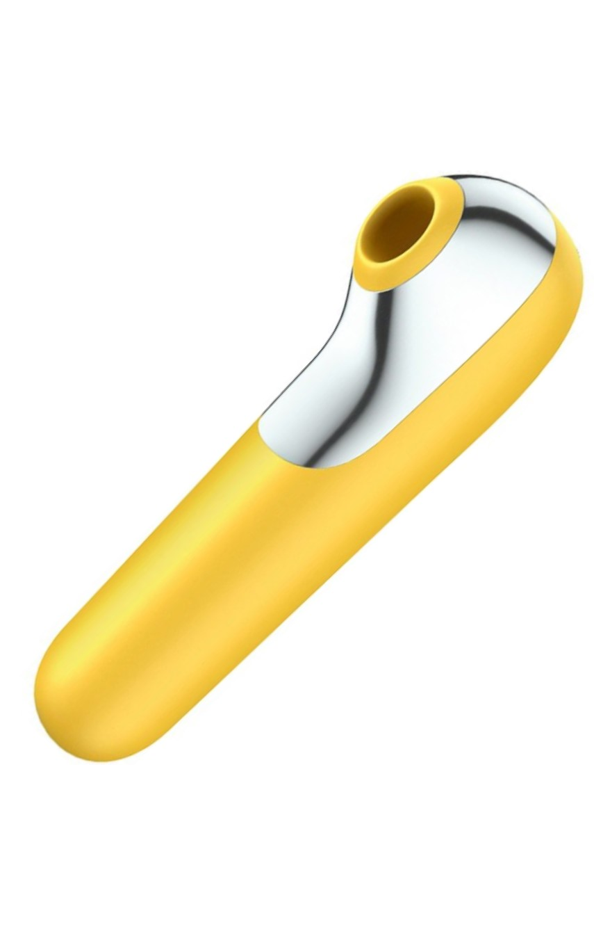 Смарт вибратор и вакуумный стимулятор 2-в-1 Satisfyer Dual Love Yellow, цвет: желтый