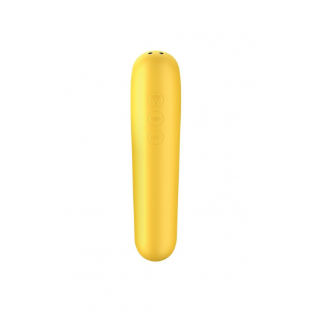 Смарт вибратор и вакуумный стимулятор 2-в-1 Satisfyer Dual Love Yellow, цвет: желтый