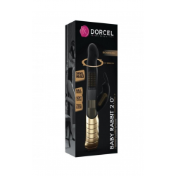 Вибратор-кролик Dorcel Baby Rabbit Gold 2.0, цвет: черный