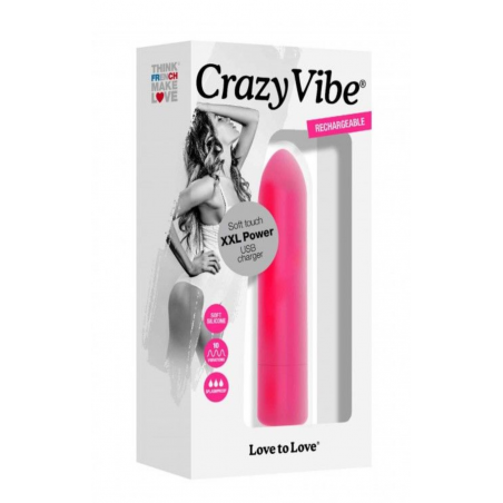 Вибропуля Love To Love Crazy Vibe, цвет: розовый