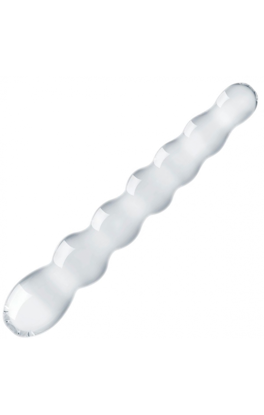 Стеклянный дилдо в виде бусин Gildo Glass Dildo No. 19