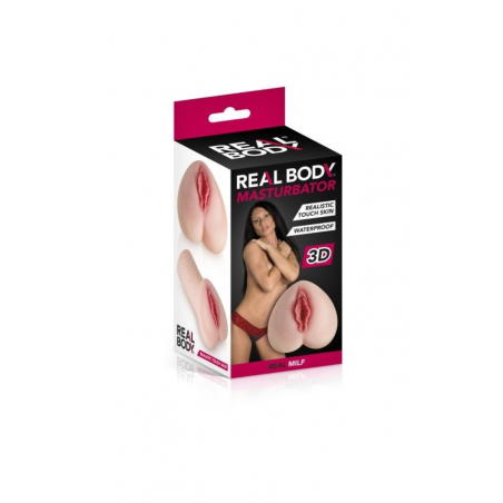 Реалистичный 3D мастурбатор вагина Real Body - The MILF, цвет: телесный