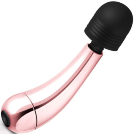 Мини вибромассажер Rosy Gold - Nouveau Mini Curve Massager, цвет: золотистый