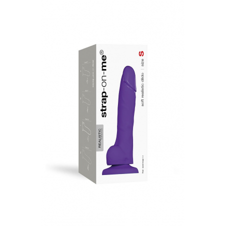 Реалистичный фаллоимитатор Strap-On-Me SOFT REALISTIC DILDO Violet, цвет: фиолетовый