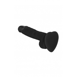 Реалистичный фаллоимитатор Strap-On-Me SOFT REALISTIC DILDO Black, цвет: черный