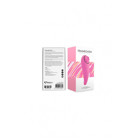 Пульсатор FeelzToys - FemmeGasm Tapping & Tickling Vibrator Pink, цвет: розовый