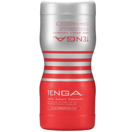 Мастурбатор Tenga Dual Feel Cup двусторонний, с двумя независимыми каналами