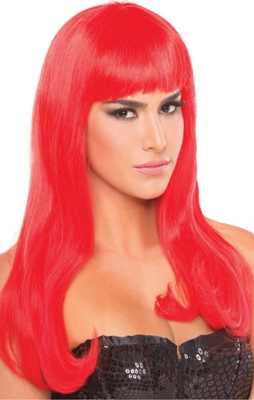 Парик Be Wicked Wigs - Pop Diva Wig - Red, цвет: красный