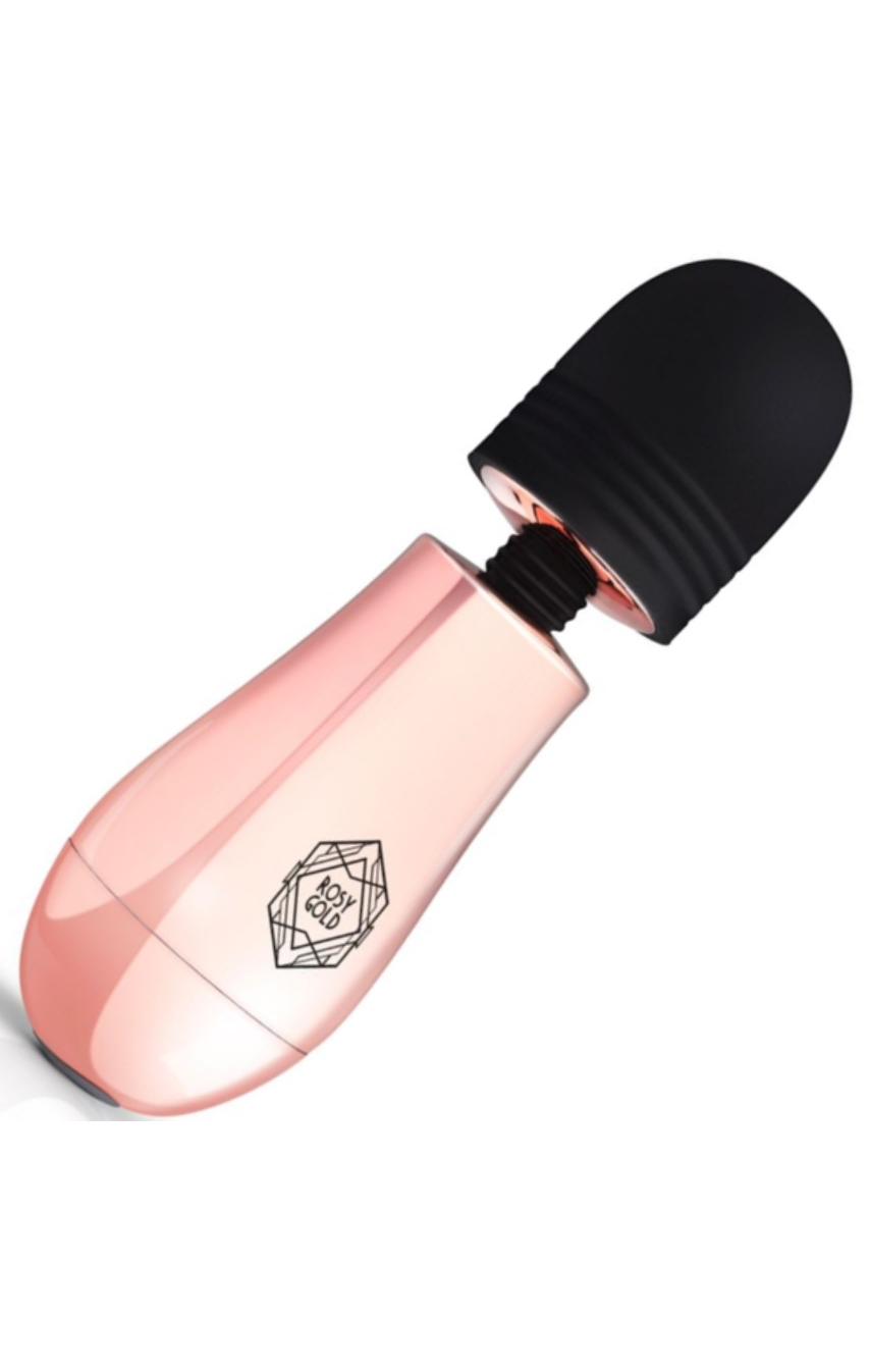 Мини вибромассажер Rosy Gold - Nouveau Mini Massager, цвет: золотистый