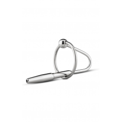 Уретральный стимулятор Sinner Gear Unbendable - Sperm Stopper Hollow Ring, цвет:серебристый