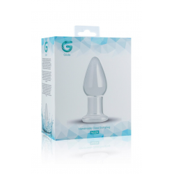 Стеклянная анальная пробка Gildo Glass Buttplug No. 24, цвет: прозрачный