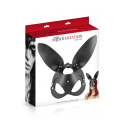 Маска зайки Fetish Tentation Adjustable Bunny Mask, цвет: черный