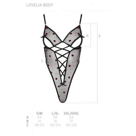 Эротическое боди с рисунком LOVELIA BODY 