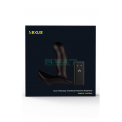 Массажер простаты Nexus Beat с пульсирующей жемчужиной и вибрацией , цвет: черный
