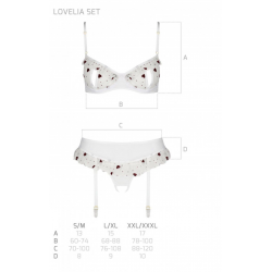 Сексуальный комплект с поясом для чулок LOVELIA SET