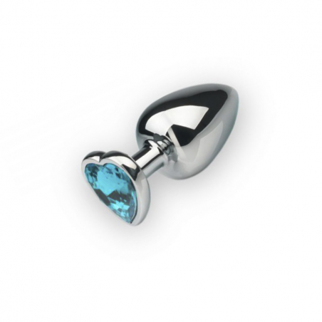 Анальная пробка, Silver Heart Topaz