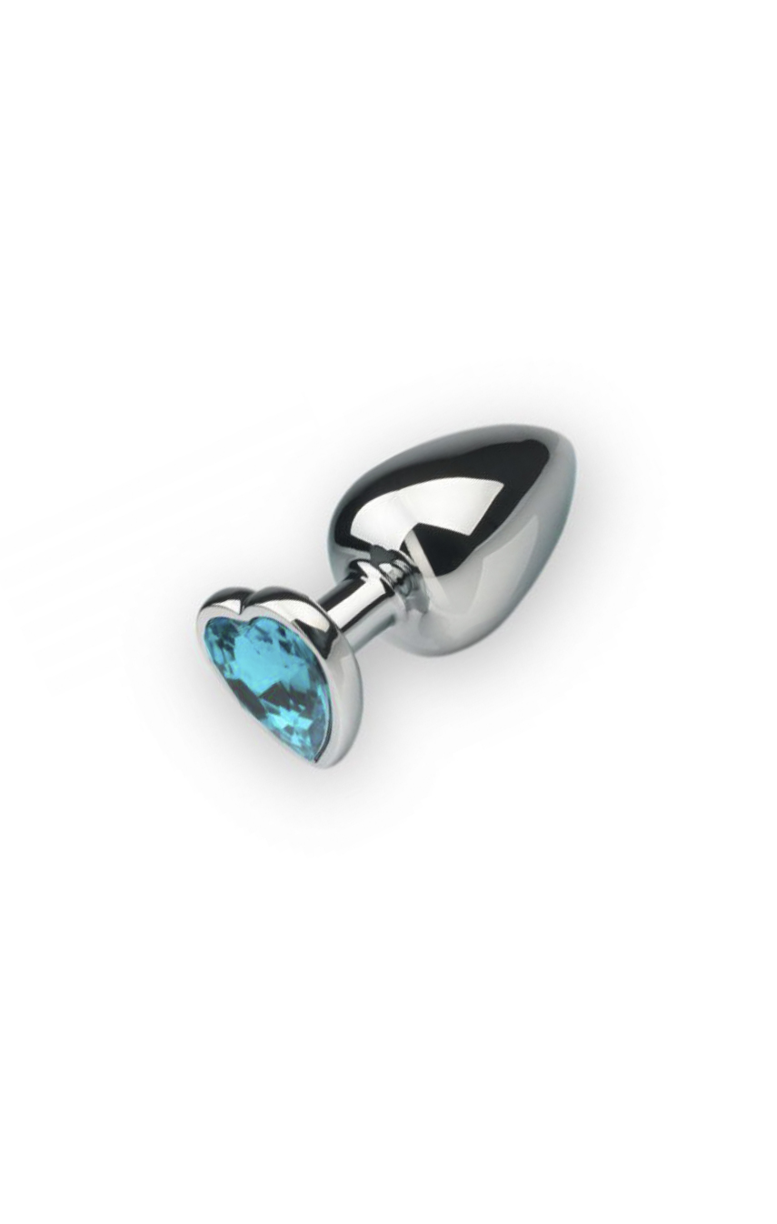 Анальная пробка, Silver Heart Topaz