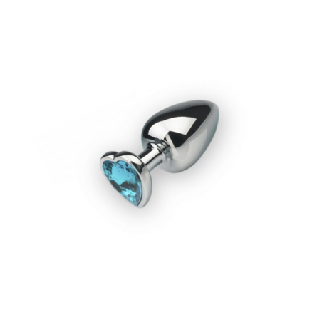 Анальная пробка, Silver Heart Topaz