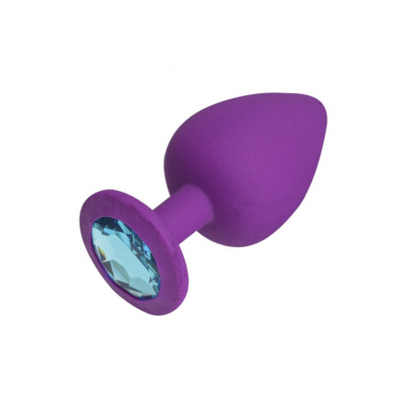 Анальная пробка, Purple Silicone Topaz