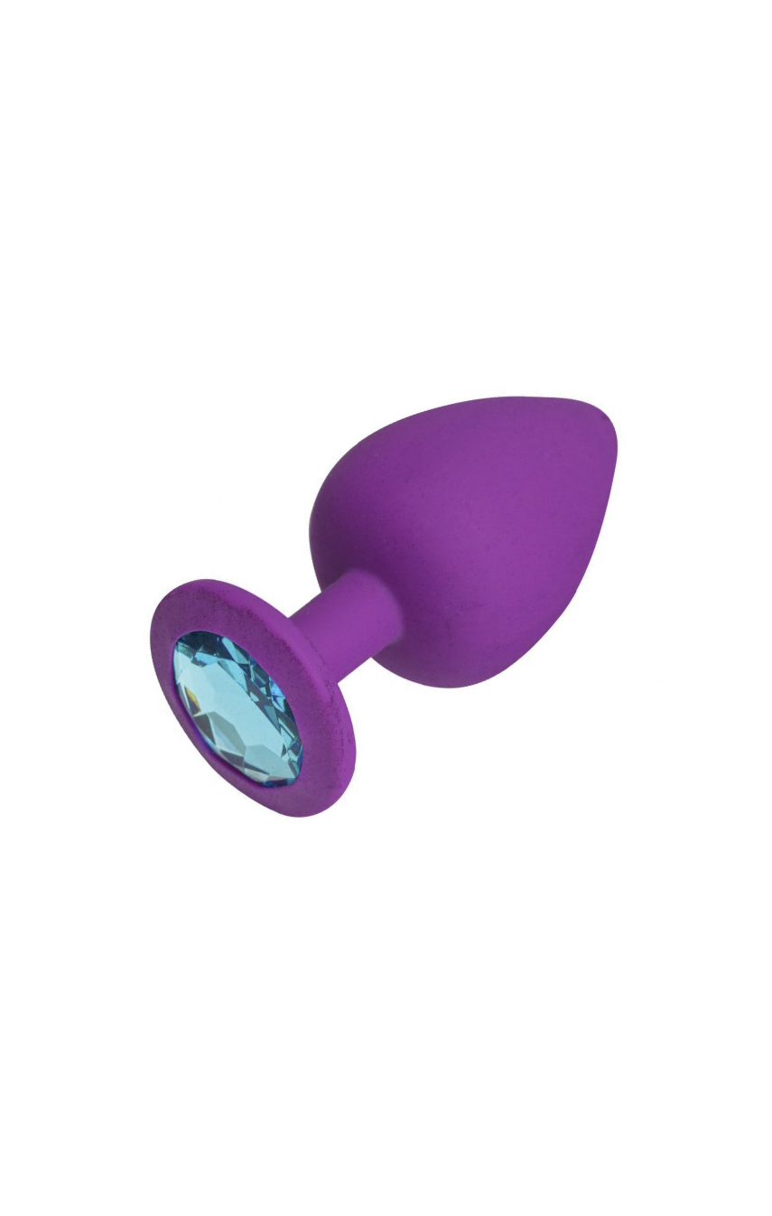 Анальная пробка, Purple Silicone Topaz