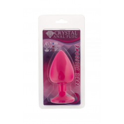 Анальная пробка, Pink Silicone Sapphire