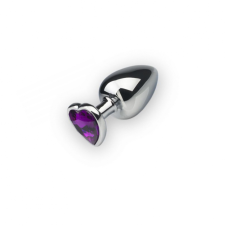 Анальная пробка, Silver Heart Amethyst